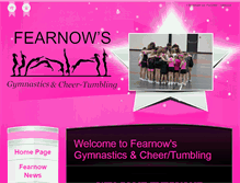 Tablet Screenshot of fearnowsgymnasticsandcheer-tumbling.com